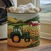 Quilted Laundry Basket Storage Organizer Dirty Clothes Home Closet Organization