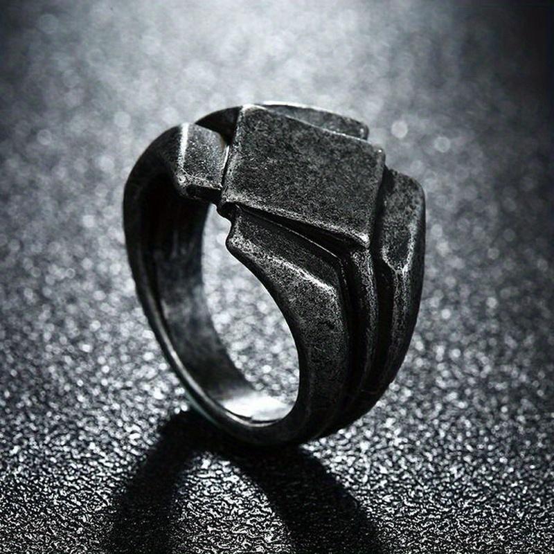 Мужское скандинавское кольцо, винтажное антикварное черное скандинавское кольцо, скандинавские украшения, размер 7–11 7 чёрный