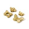 5pcs Butterfly 304 Stainless Steel Insect Beads 18k Gold Plated Delicate Beads Bracelet Necklace Findings For Diy Jewelry Making