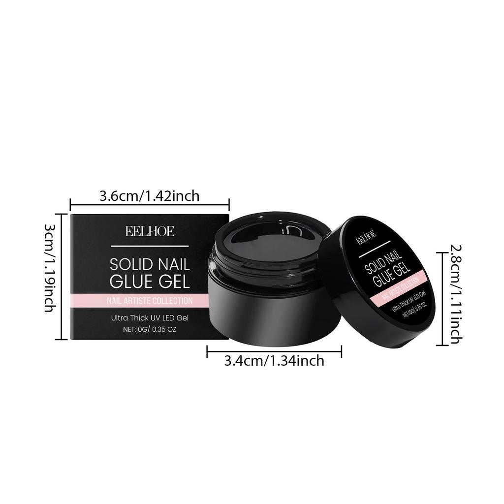 Nail piece solid glue, nail art glue portable soft stable and long-lasting nail shop solid nail glue