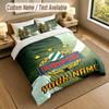 3Pcs Bedding Set Custom Name Text, 1 Sheet 2 Pillowcases Home Bed DecorRapid Wien FC