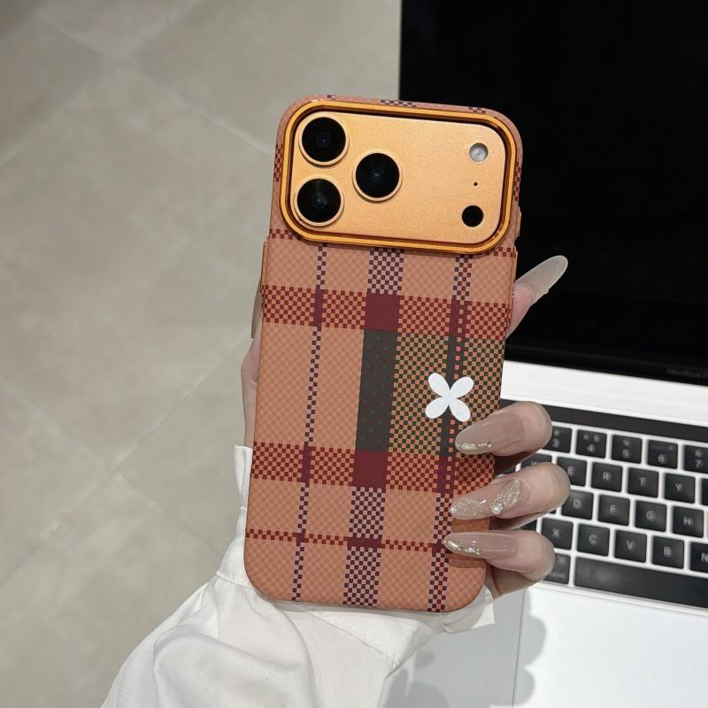 Carbon Fiber Texture Phone Case IPhone 15 16 17 Pro Max Full Body Matte Shockproof Cover With Magnetic Anti-Fingerprint