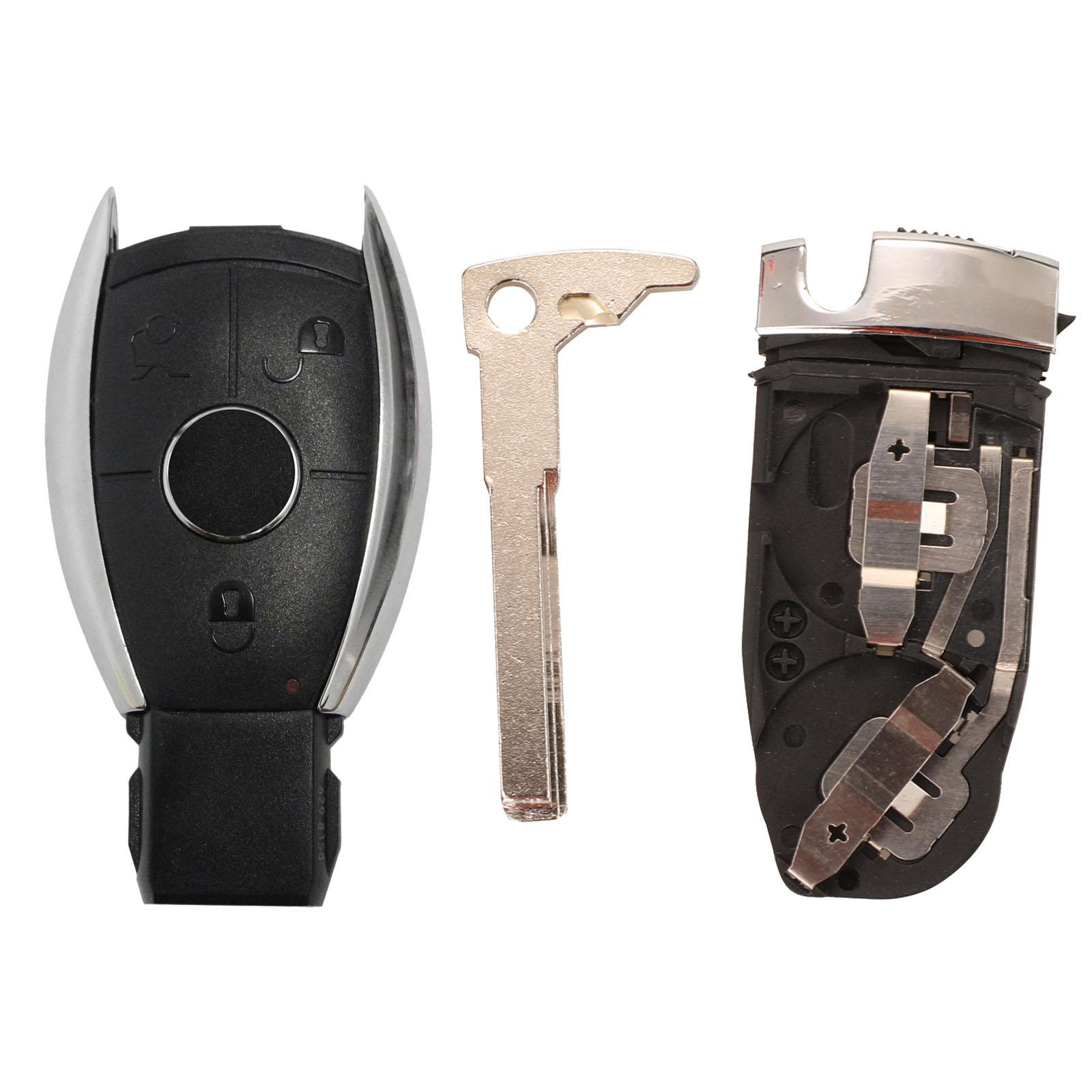 

jingyuqin 3 кнопки смарт-пульт дистанционного управления автомобилем оболочка ключа для Mercedes Benz BGA NEC CERS CL GL SL CLK SLK дистанционный брелок сожжены оранжевый