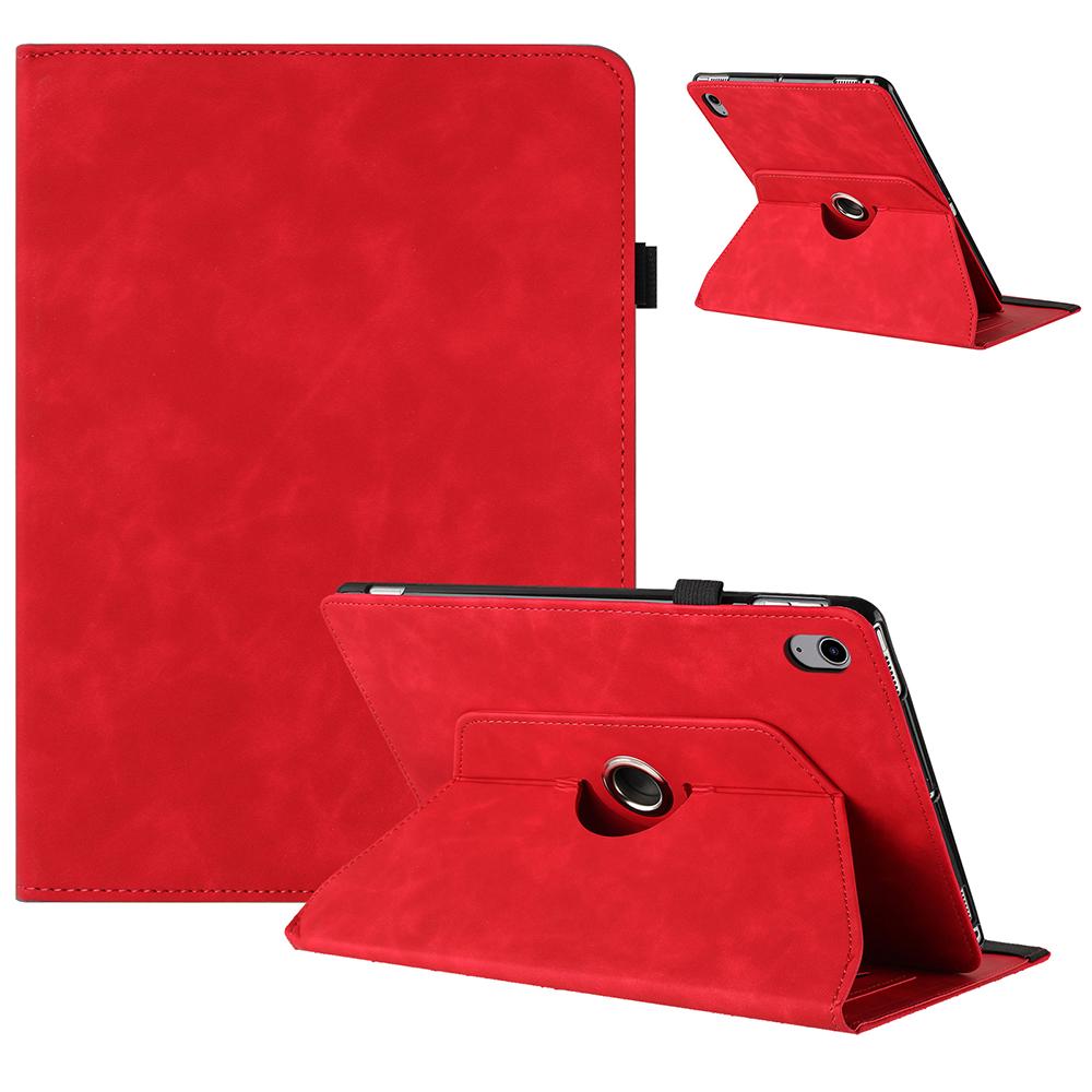 For iPad Mini (2024)/(2021) Case Rotating Stand Solid Color PU Leather Tablet Cover