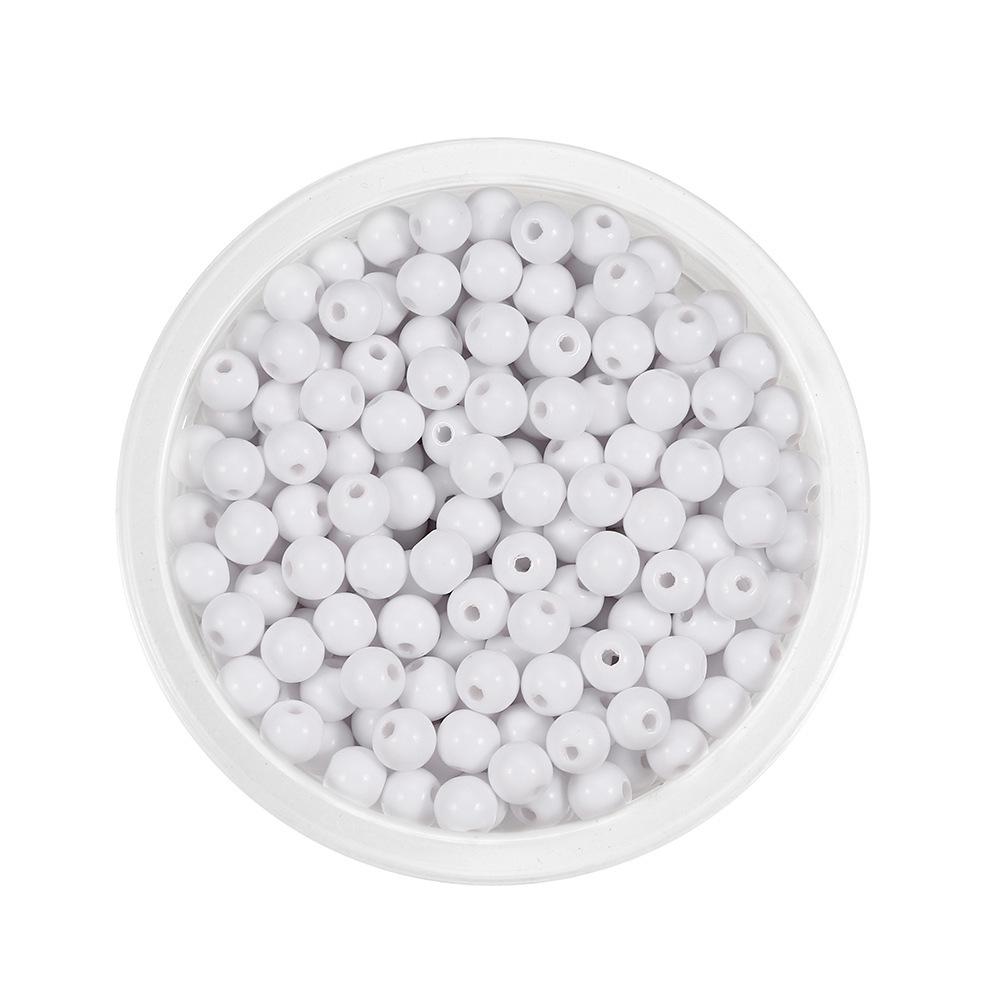 Colorful 6mm Acrylic Rice Spacer Beads for DIY Jewelry and Clothing