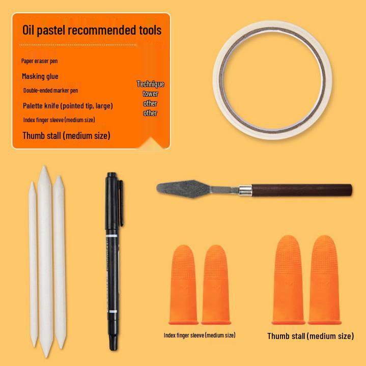 Dan Ke Lin Third Gen Super Soft 36-Color Oil Pastel Set - Advanced Gray White Oil-Based Crayons