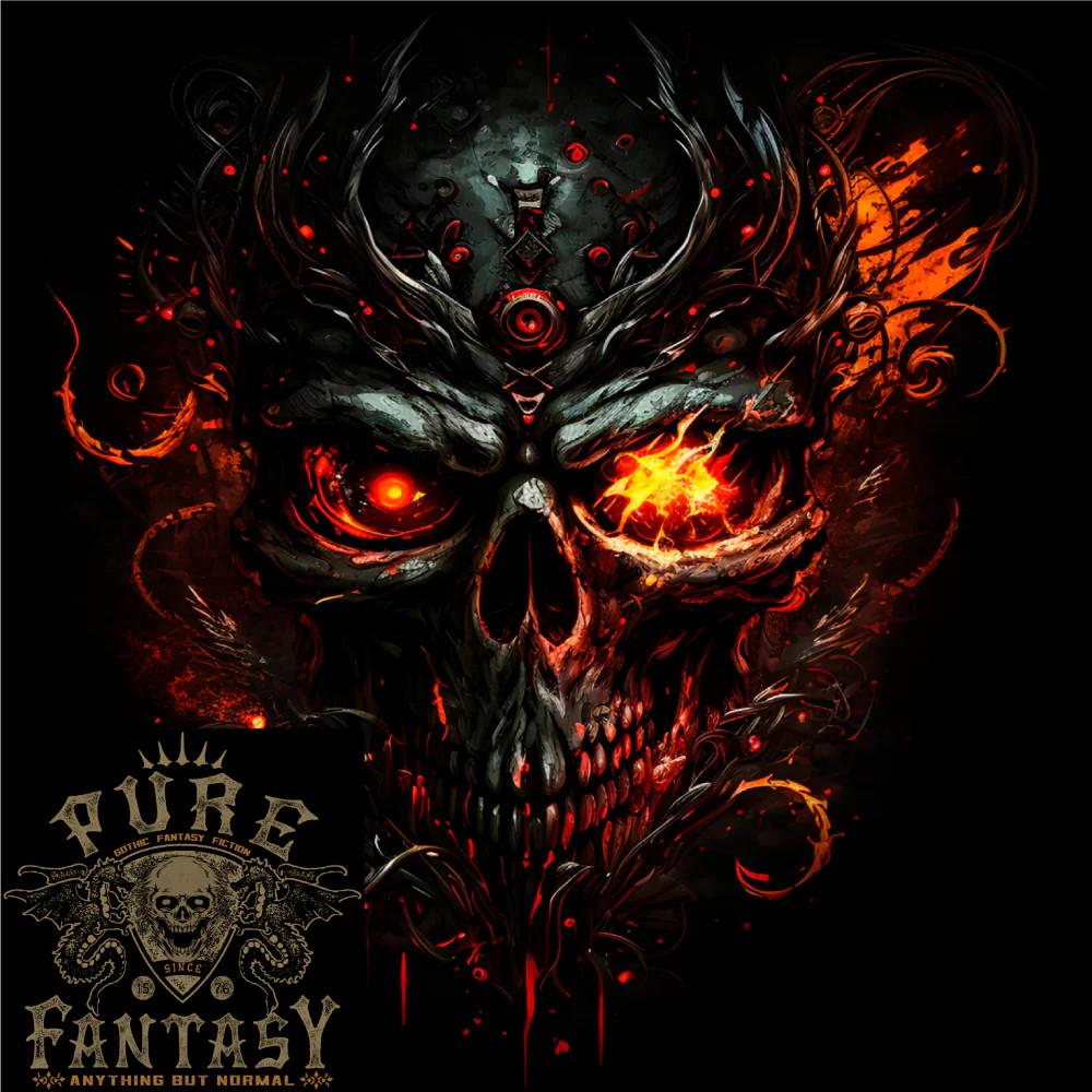 26 An Evil Fire Skull From the Future Mens Light Cotton T-Shirt Unisex T-Shirt XXL