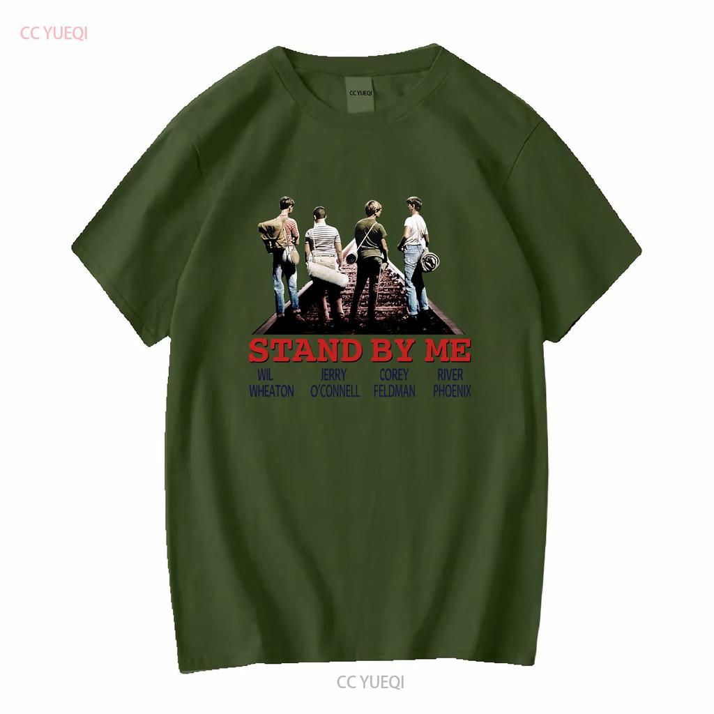 Stand By Me T-Shirt B87 Klassischer Comedy-Filmplakat Retro Cooles Oberteil Vintage Gewaschen Mode-Designer-Kleidung Stilvoll Atmungsaktiv