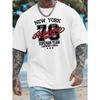 European sizes Men'S Casual And Fashionable T-Shirt - Regular Style, Short Sleeved, Round Neck, with Trendy Print Design