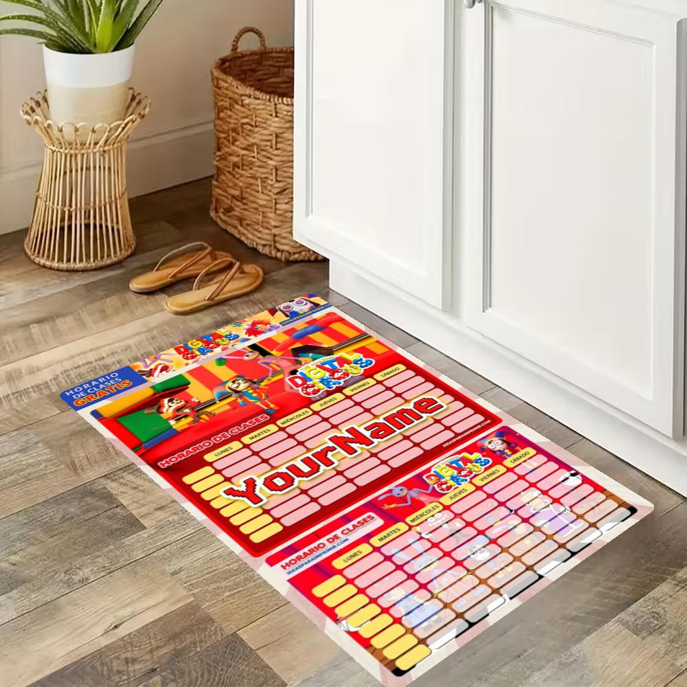 Digital Circus Customize Your Name Kitchen Rug Runner Rug Laundry Mat Hallway Entryway The Best Gift Choice