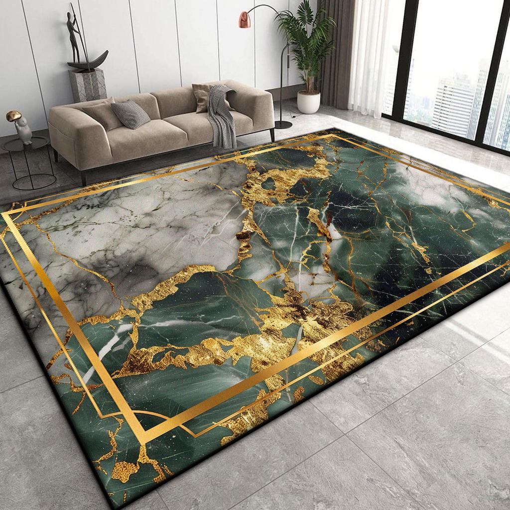 Luxury Marble Decoration Home Mat Living Room Floor Large Area Non-slip Carpets 200x300 Bedroom Bedside Easy Cleaning Plush Rugs