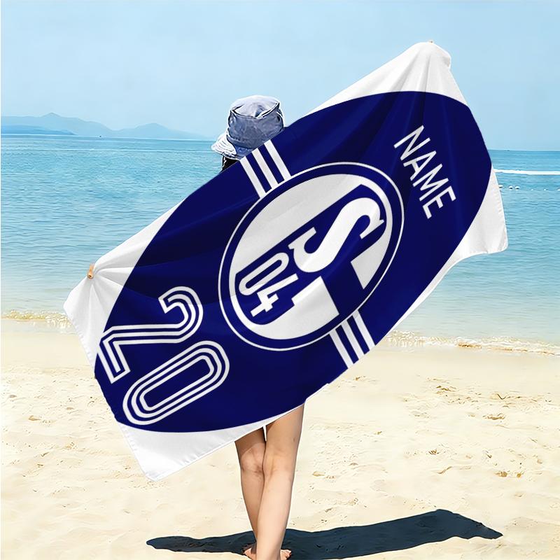 Personalized Bayern Munich Crest Beach Towel Microfiber Beach Towel Thin Absorbent for Beach Swimming Yoga Bath Sports. 0910125