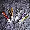 6pcs/lot Curve Birthday Candles Golden Thread Slender Rod Candle for Party Cake Decoration Pencil Candles