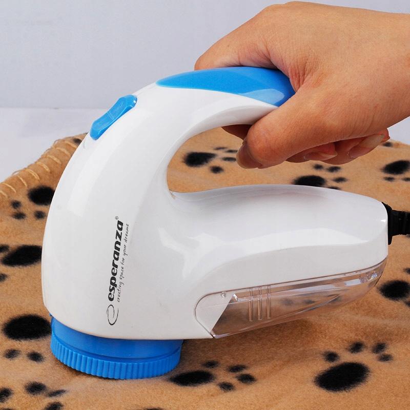 Esperanza ECS006 Pappus corded clothes shaver white and blue