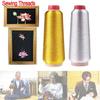 Gold/Silver Embroidery Threads Computer Cross-stitch Thread 3000M Sewing Thread Line Textile Metallic Yarn Woven Line