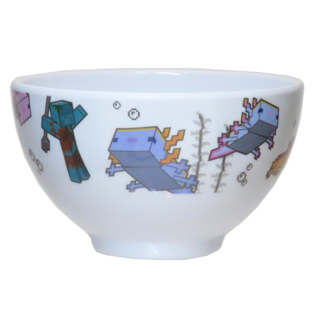 Melamine bowl rice Minecraft axolotl durable tableware game