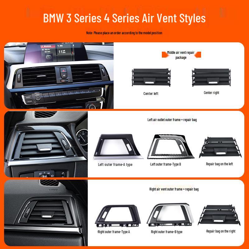 BMW 3 & 1 Series Rear Air Conditioner Vent Grille - F30/F35 Models