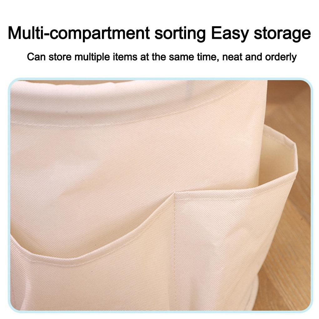 Portable Storage Basket Shopping Basket Foldable Garden Tool Basket Outdoor Picnic Basket Beach Bag Washing Bag Durable Oxford