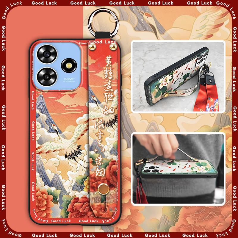 Nárazuvzdorný náramek pouzdro na telefon pro ZTE Blade A73 4G/V50 Smart šňůrka Vodotěsný Ochranný Prachotěsný Zadní kryt