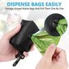 Waste Bag Dispenser Zipper Closure Compact Size Waterproof Large Capacity Hook Design Carry Easily Oxford Portable Dog Poop Trash Bags Dispenser