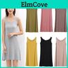 Comfortable Women Loose Midi Dress Long Tank Stretch Casual Sleeveless Design