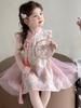Summer Girls New Chinese Princess Dress Elegant Kids Hanfu Inspired Outfit Set