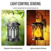 2/4PCS Solar Flame Hanging Lamp Waterproof Outdoor Light with Flickering Effect for Garden Patio Yard Path Christmas Decor