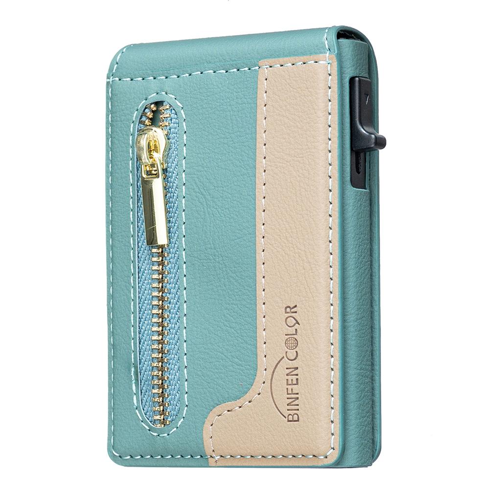Luxury Business Zipper Magnetic PU Leather Wallet Card Holder For Men and Women Shockproof Slim Fit kickstand Cover