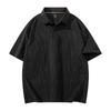 Men’s Short Sleeve Polo Shirt with Subtle Pattern Classic Fit Soft Knit Fabric Comfortable Collar Design