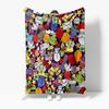 Cozy Throw Blanket Soft Flannel Warm Fuzzy Blanket Cute Patterned Home Decor Bedding Living Room Dorm Room Gift