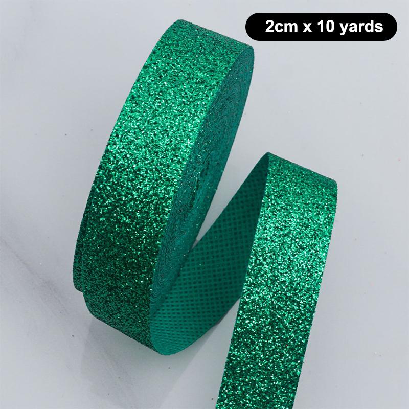 Colorful Flashes Christmas Ribbon Party Decoration 10Yard Diy Gift Wrap Bow Handmade Craft Wrapping Wedding Birthday Party Decor