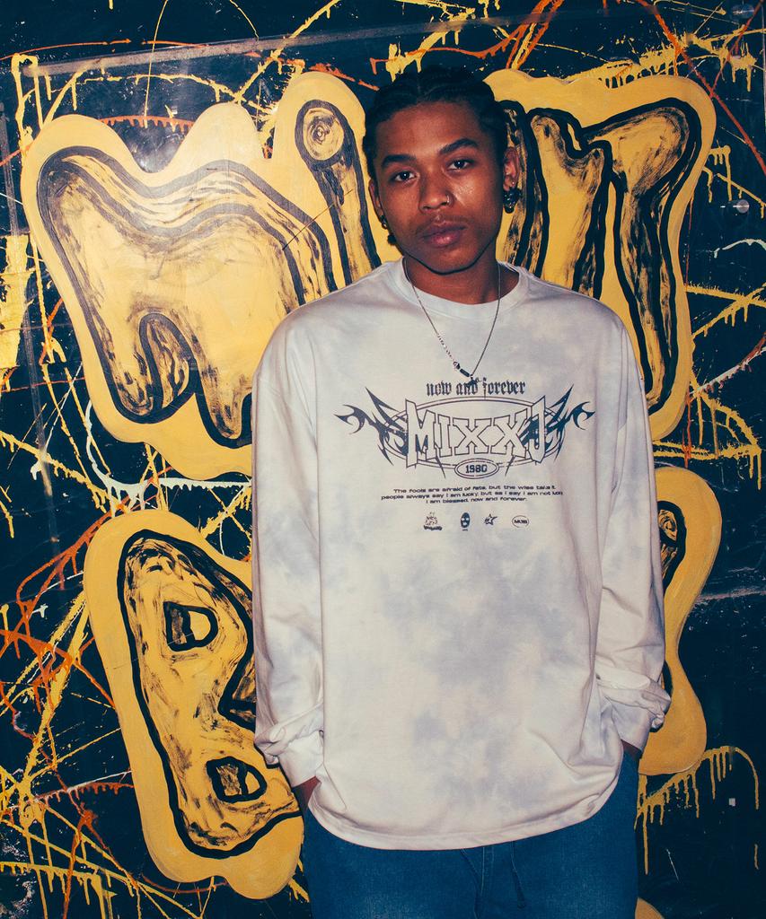 MIXXJ Tiedye Flame Long Sleeve [Blue]