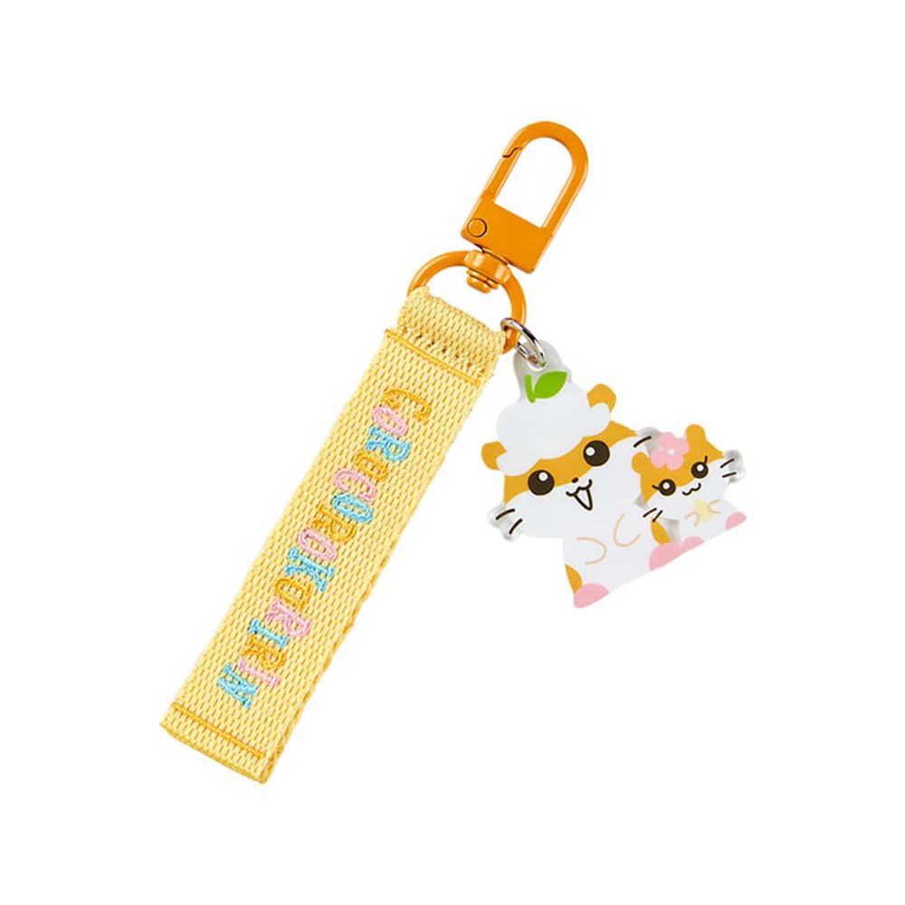 

Sanrio Logo Embroidered Tag Keychain Character Grand Prix 1st Korokoro Kuririn x 4 x Character Item - Edition (13 0.7 cm) - #306959