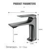 NHLYX New Modern Bathroom Sink Faucet Single Handle Deck Mounted Wash Basin Water Tap Brass Core Hot And Cold Mixer Torneira Pia