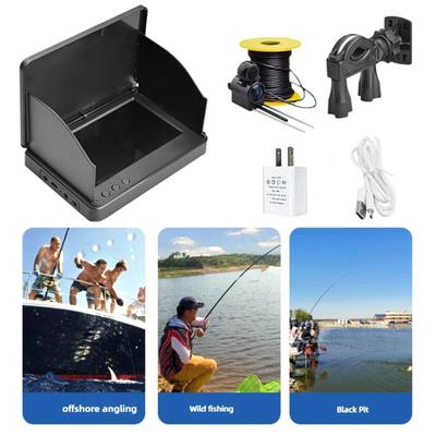 Câmera de Pesca Subaquática 1080P HD 4,3 Polegadas LCD Portátil Localizador de Pesca no Gelo Câmera Portátil de Peixes Para Barco Caiaque Pesca em Mar