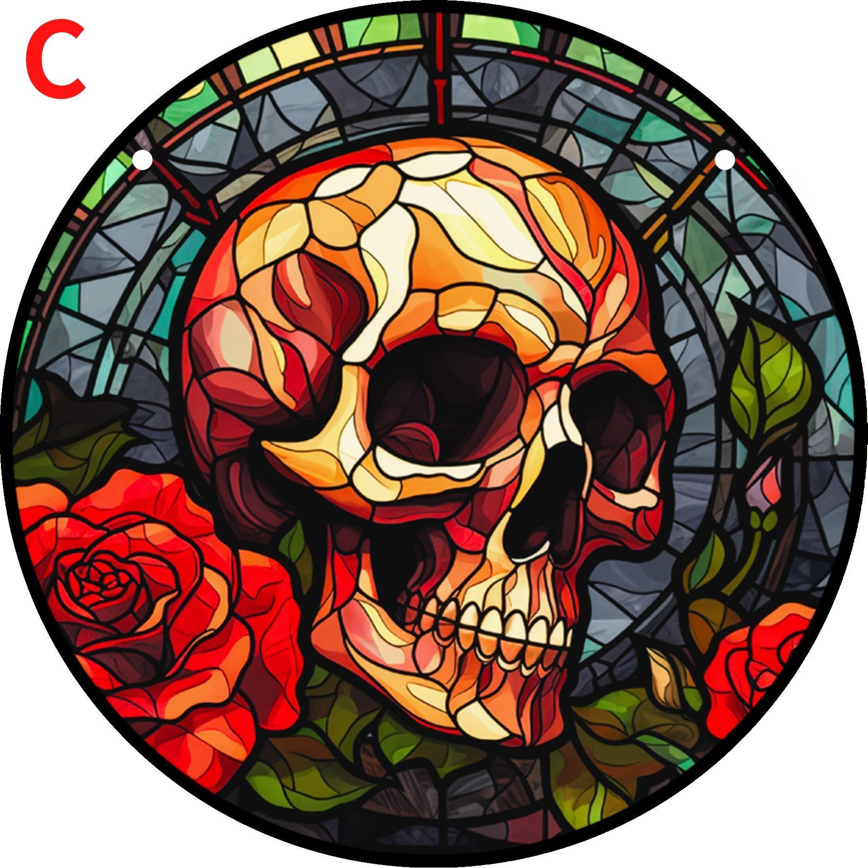 

1шт завесы для окон с черепом, украшение в виде черепа «Ловцы солнца» Хэллоуин Декор