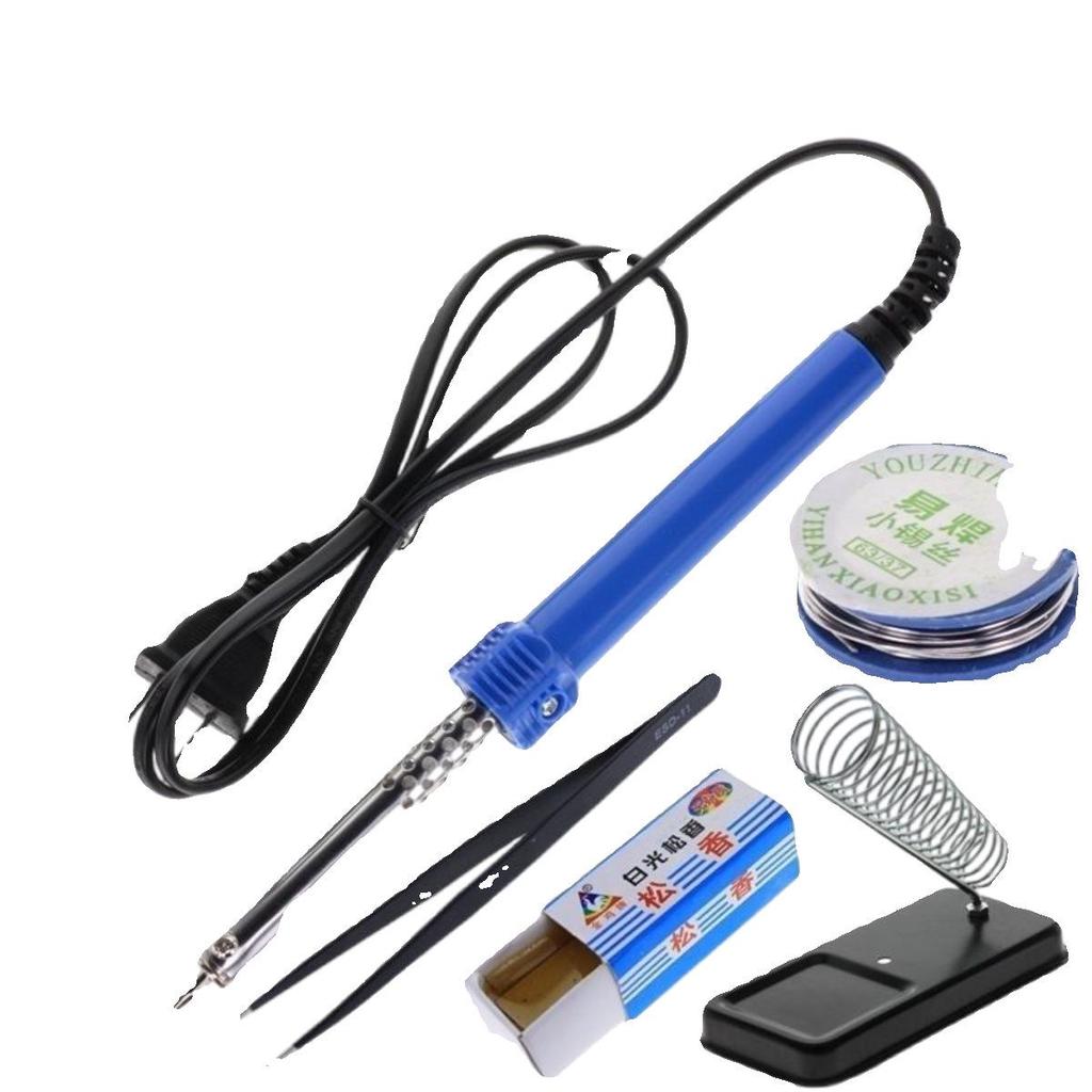 Compact Electric Soldering Iron Set for Household and Student Use