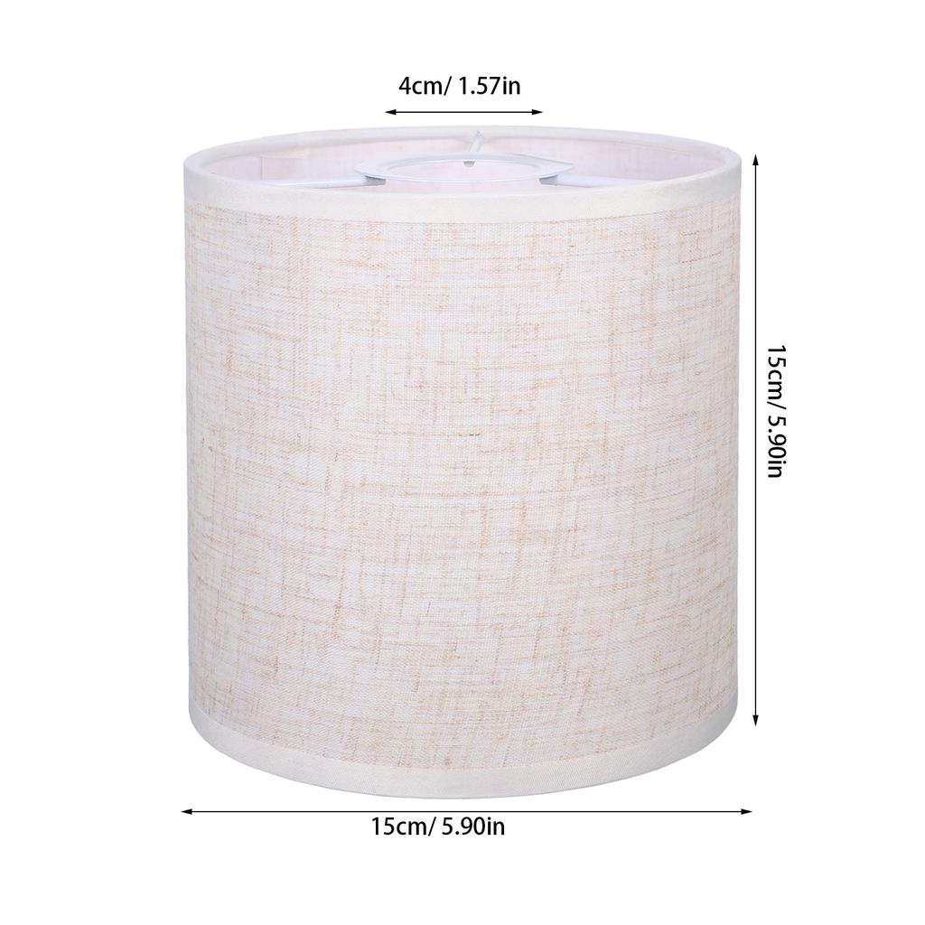 1Pcs Linen Lampshade Cloth Ceiling Pendant Lamp Shade for Living Room Bedroom Eye-Friendly Light Diffusion Insect Protection