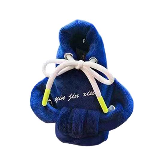 Christmas Gear Shift Hoodie Cozy Car Shift Knob Cover Gear Shift Knob Sleeve for Cars Soft Plush Gear Stick Costume for Most Vehicles