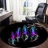 1pc Claw Marks Office Round Area Rug,  Mat Suitable For Office, Under Office Chairs Bedroom Living Room Home Decor, Room Deco