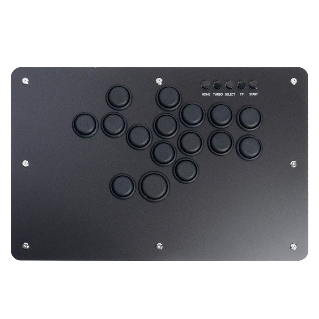 

TIKITAKA FTG Deluxe D16 Panda Axis Series Premium Nylon Button Leverless Controller 12mm Ultra Thin SF6 Game Controller for Street Fighter Joystick