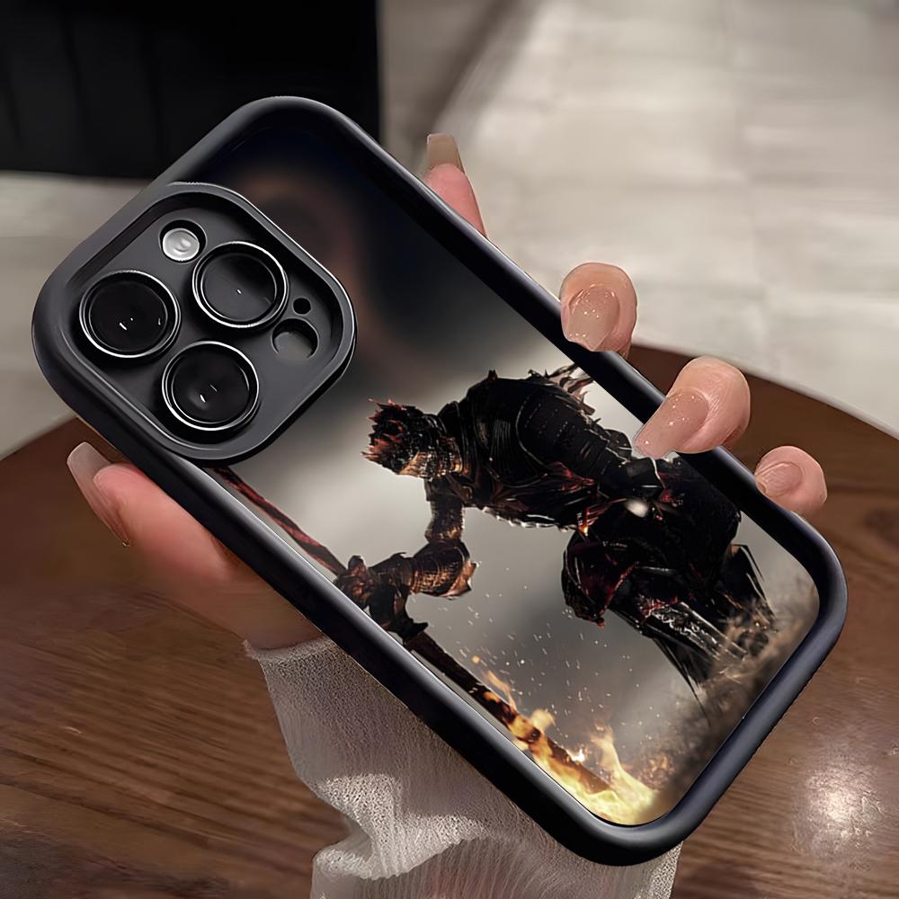 D-Dark S-Souls Game Phone Case For IPhone 17 Pro Max 15 Pro 16 14 Plus 12 13 Mini 11 Pro Shockproof Soft Cover