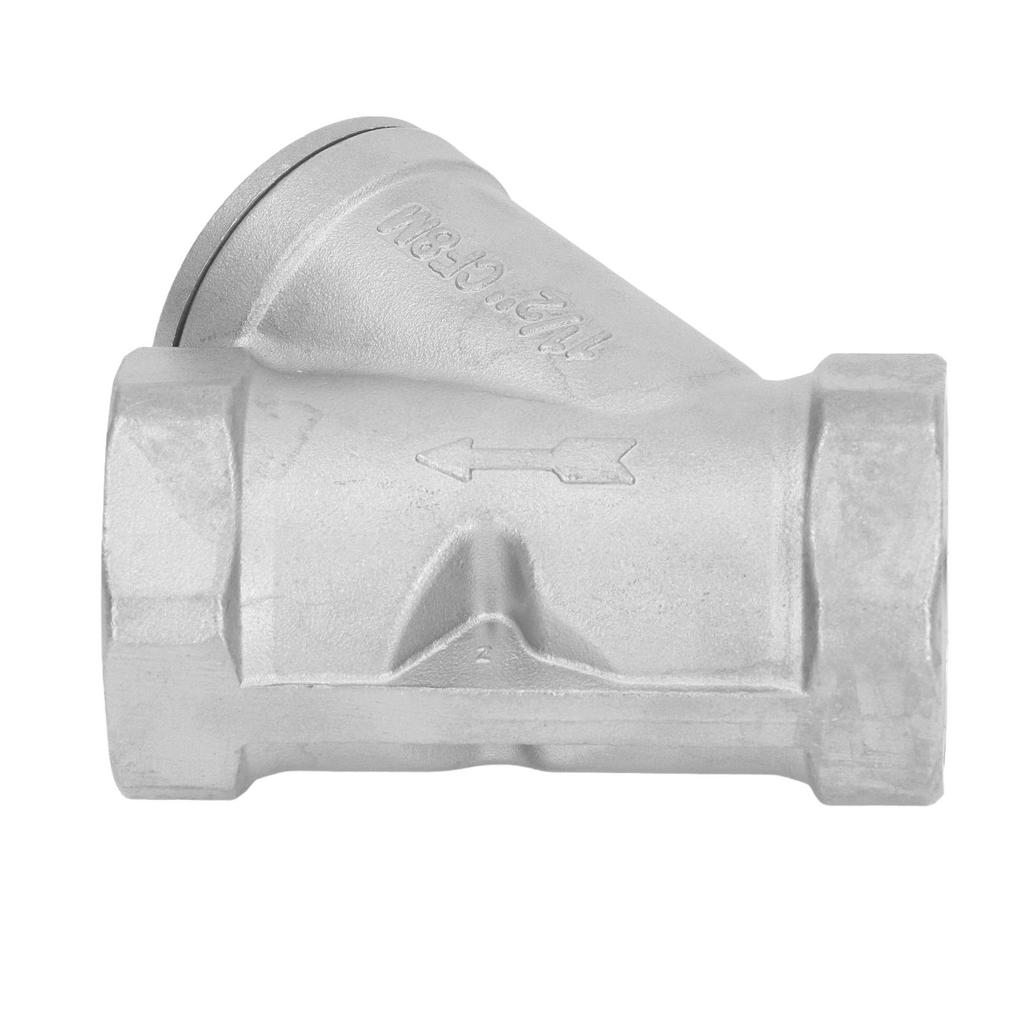 Y Strainer 1 12in Corrosion Resistant 304 Stainless Steel Y Type for Water Oil Gas Thread Pipe
