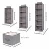 Closet Container Drawer Cotton Wardrobe Storage Bags Hanging Storage Pouch Clothes Organizer