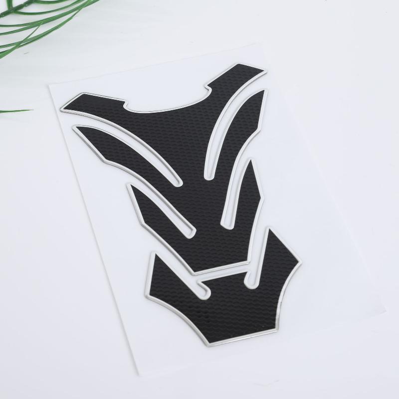 Motorcycle Fish Bone Sticker Fashion Stylish Protector Sticker Gas Fuel Tank Protector Pad Cover Tankpad Decal Carbon Fiber Pad