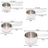 Stainless Steel Measuring Cups & Spoons Set - 4-Piece for Baking & Coffee Beans.