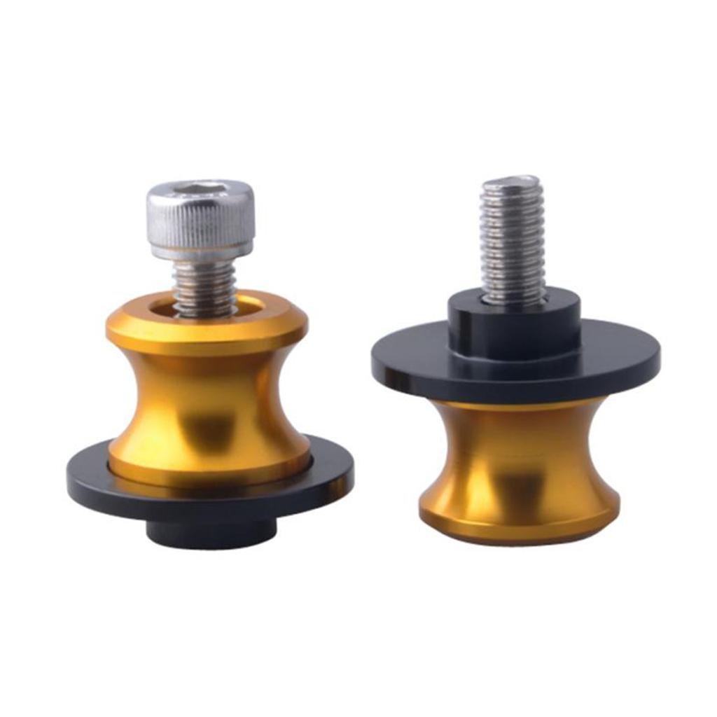 2pcs Aluminum 8mm M8 X 1.5 Motorcycle Swing Arm Sliders Spools CNC Swingarm Stand Screw for SUZUKI GSXR 400 600 750 1000