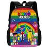 Kids Cartoon Backpack Elementary School Students Large Capacity Ergonomic Design Cotton Lining Oxford Fabric