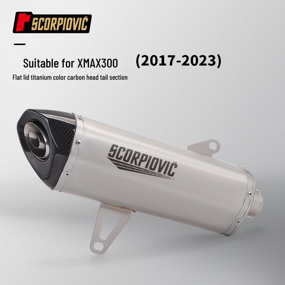 XMAX300 Motorcycle Scooter Exhaust Muffler, Easy Install (2017-2023)