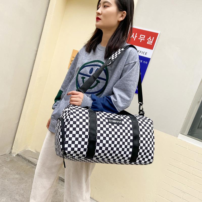 

Нова дорожня сумка, сумка для зберігання для відряджень, сумка для йоги та фітнесу, для посадки та проживання, житлова сумка, окремий відсік для взуття чорний